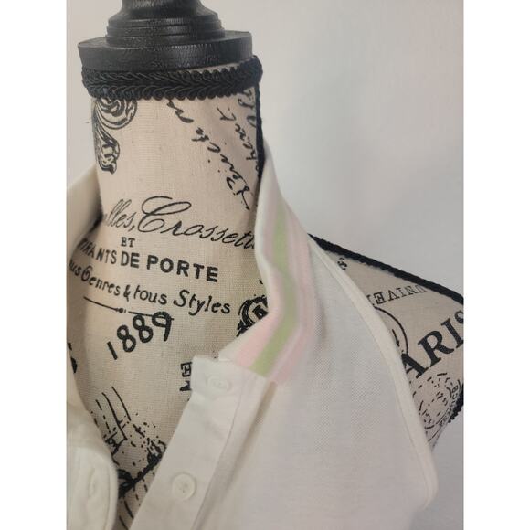 Guess Babydoll Halter Top Sz Large 90'S Inspo Collar Button Up Backless Y2K - Picture 4 of 12